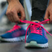 Running,Shoes,-,Woman,Tying,Shoe,Laces.,Closeup,Of,Fitness