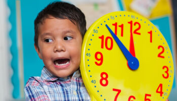 Preschool,Age,Boy,Yelling,About,What,Time,It,Is,,While